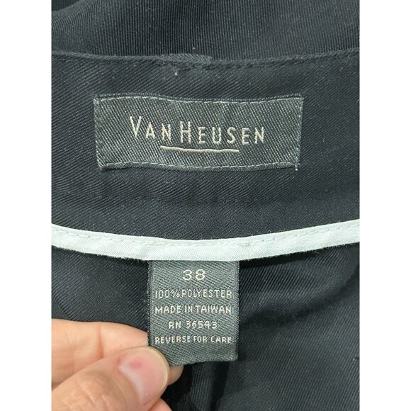 Van Heusen Mens Black Pleated Dress Shorts Sz 38 - Picture 5 of 9